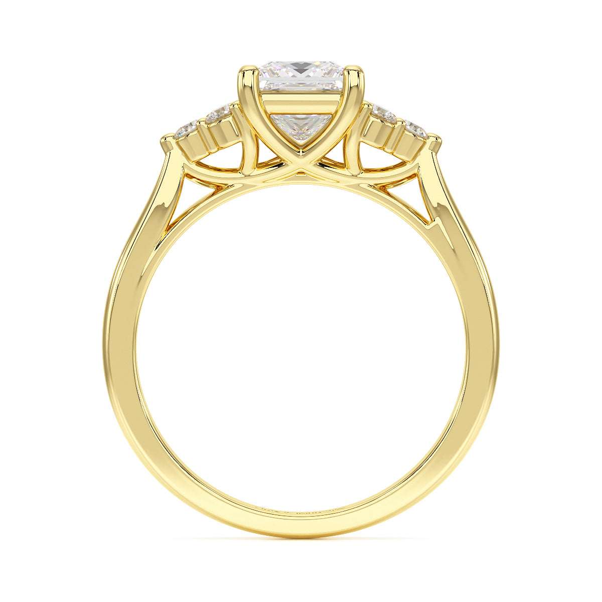 Princess Trefoil Engagement Ring