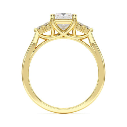 Princess Trefoil Engagement Ring