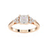 Asscher Trefoil Engagement Ring