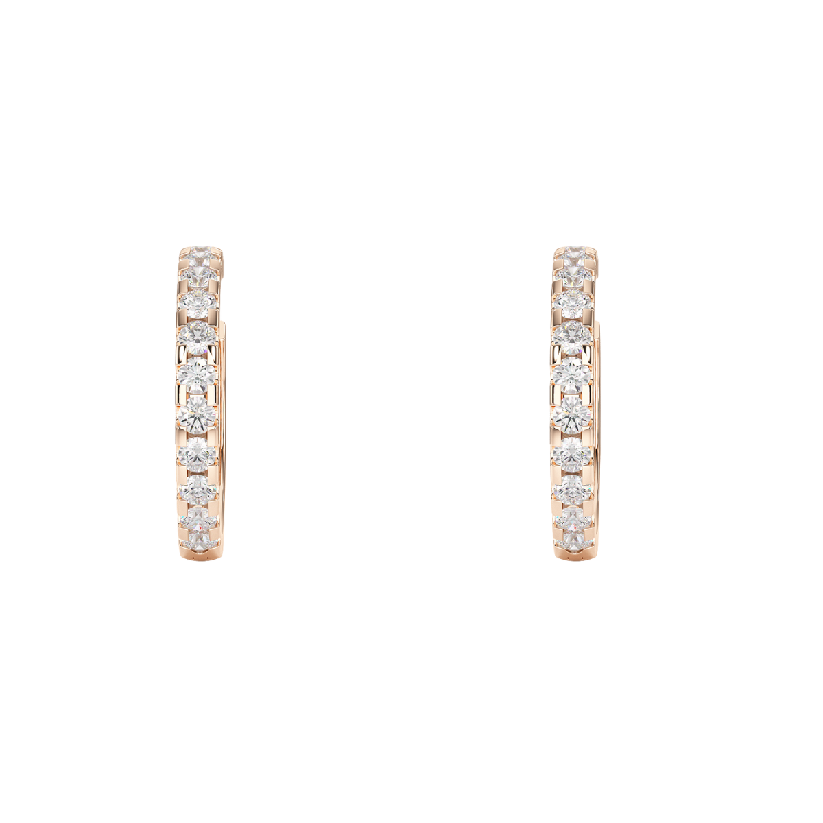 Classic Hoop Earrings in rose gold