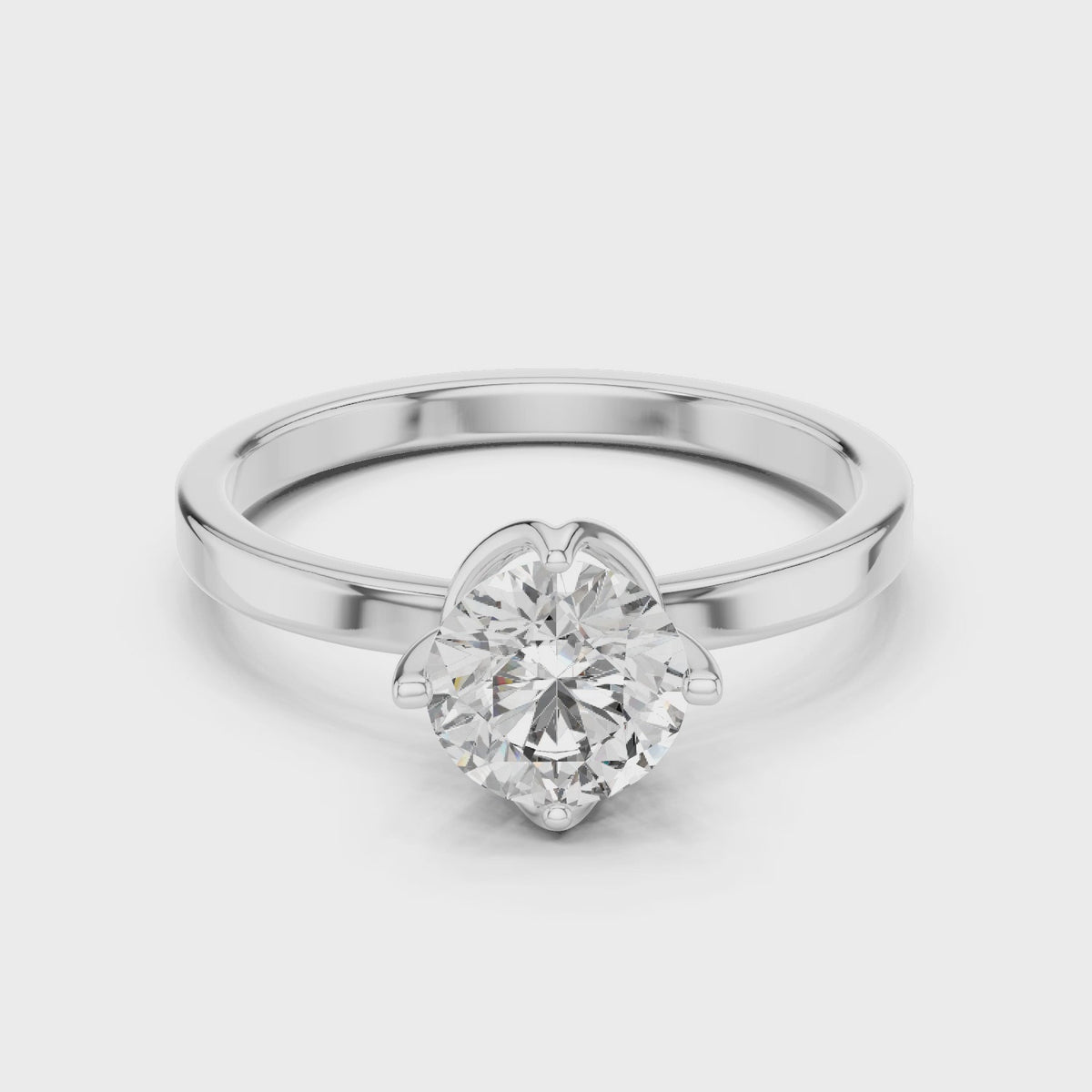 Hammock Set Solitaire Ring