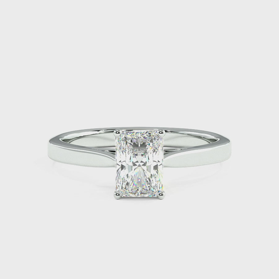 Radiant Cut Solitaire Ring