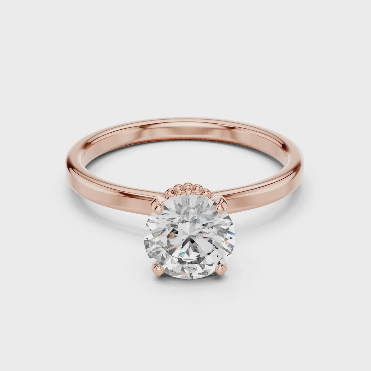 Double Veiled Solitaire Ring