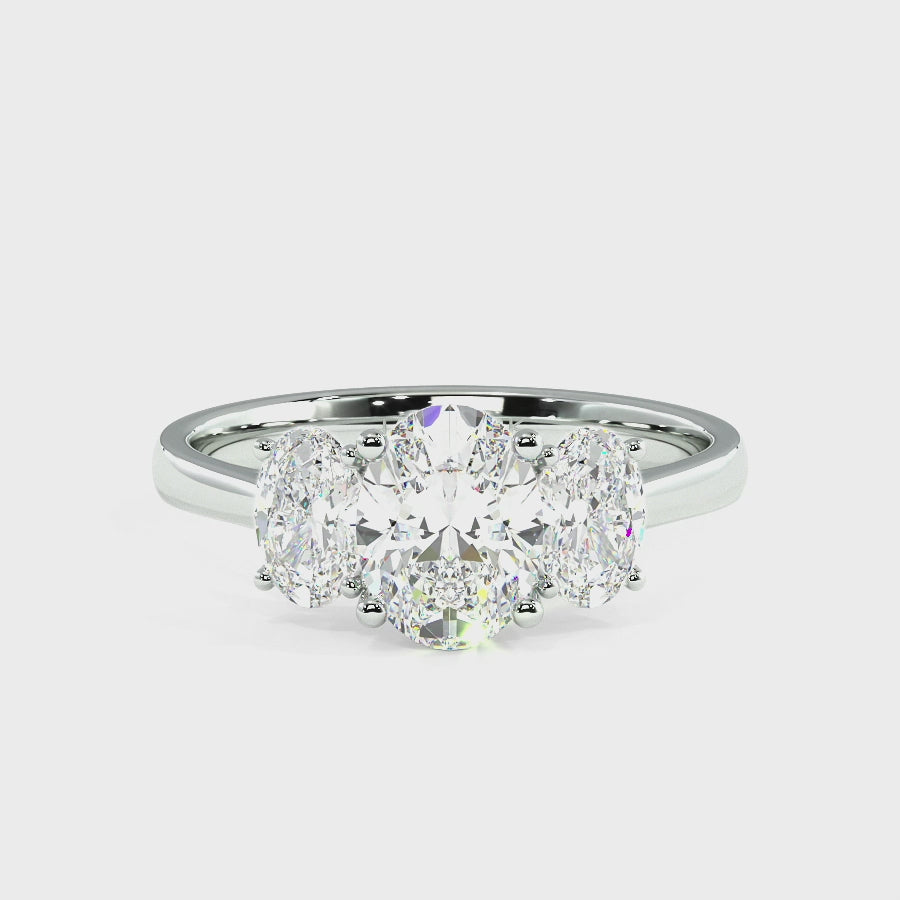 Oval Cut Trilogy Ring, video