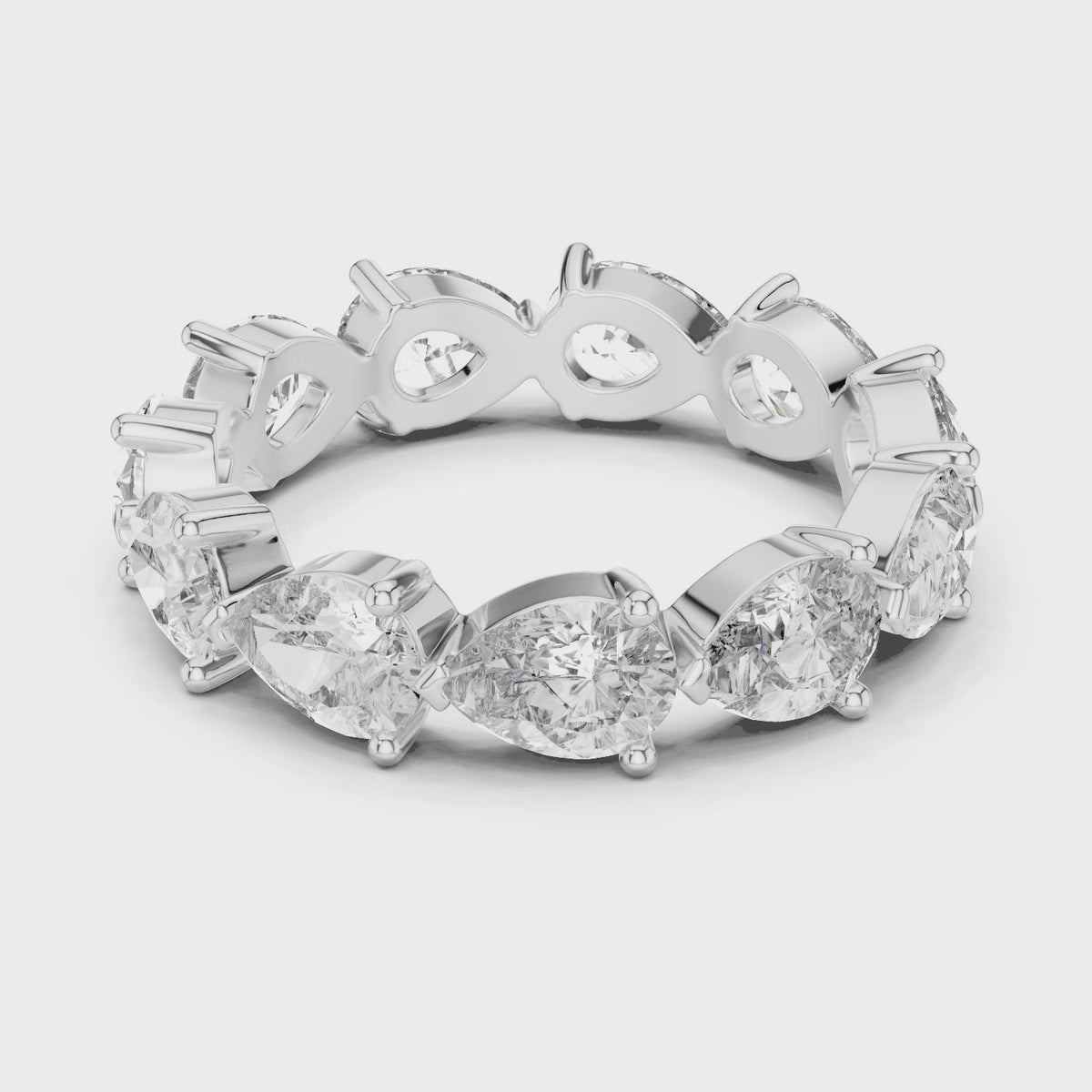 Pear Cut Full Eternity Ring