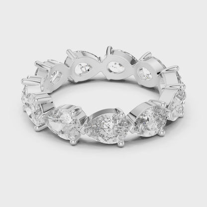 Pear Cut Full Eternity Ring