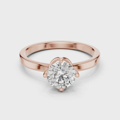 Hammock Set Solitaire Ring