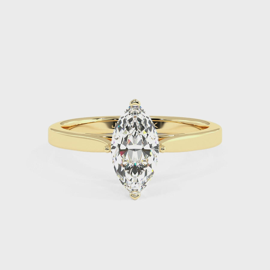 Marquise Cut Solitaire Ring