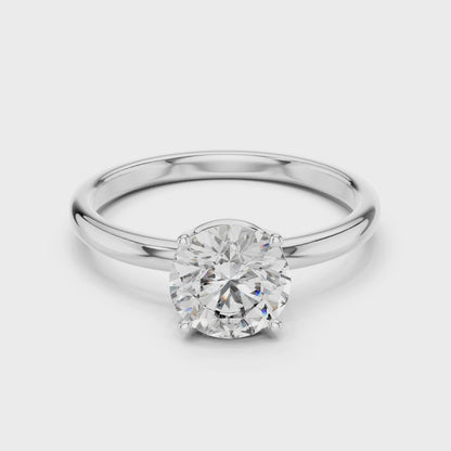 Interlocking Solitaire Ring