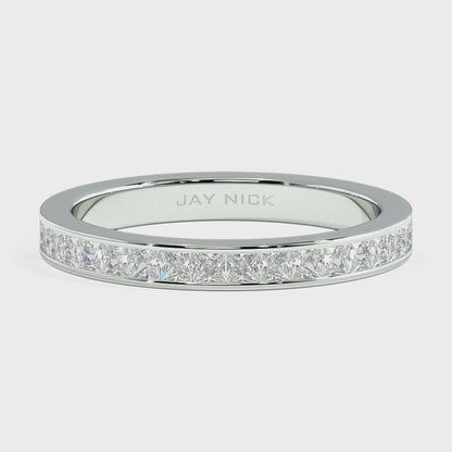 Princess Cut Half Eternity Ring