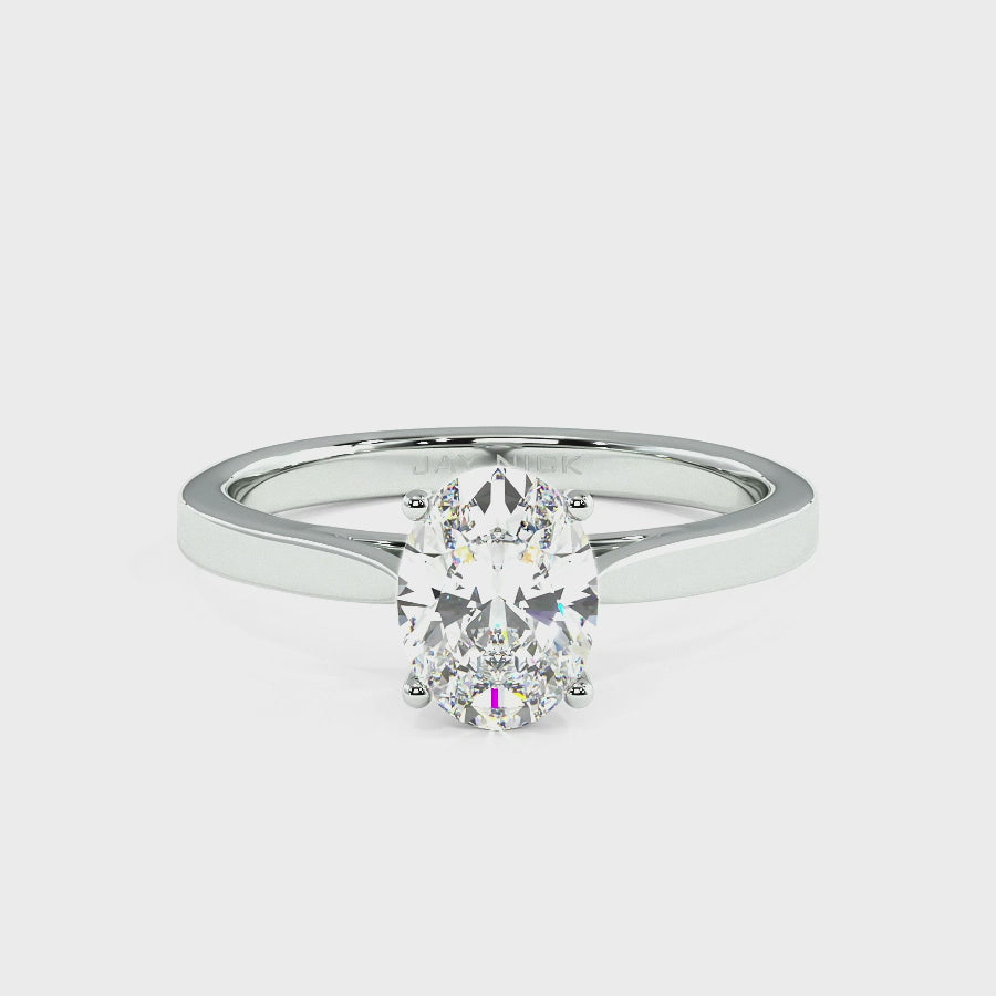 Oval Cut Solitaire Ring