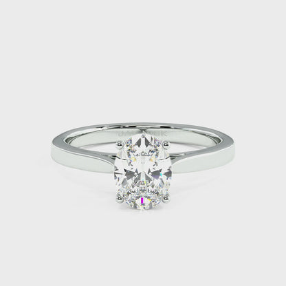 Oval Cut Solitaire Ring