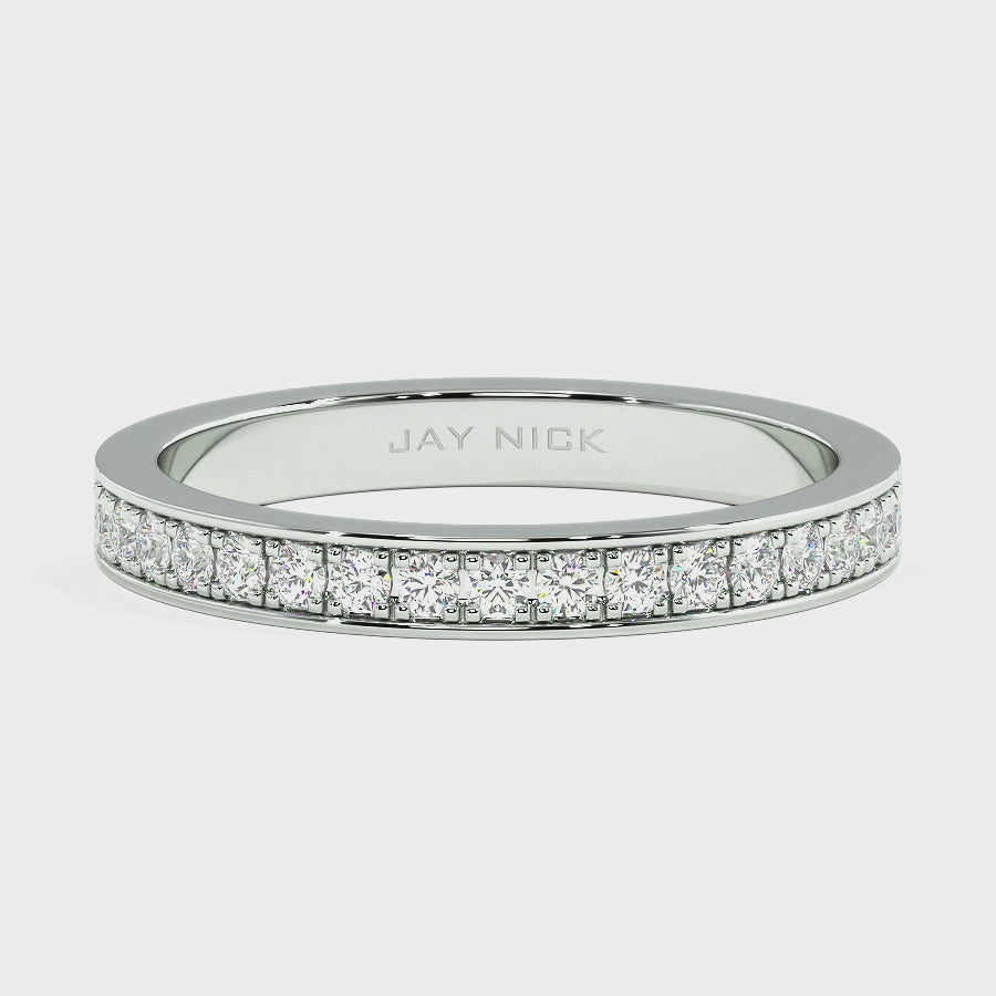 Pave Set Half Eternity Ring, video