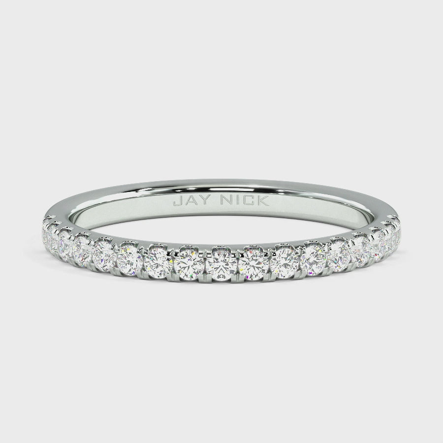 Petite Micro Set Half Eternity Ring