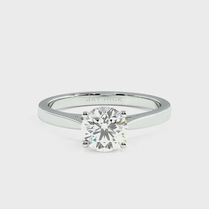 Curve Solitaire Ring