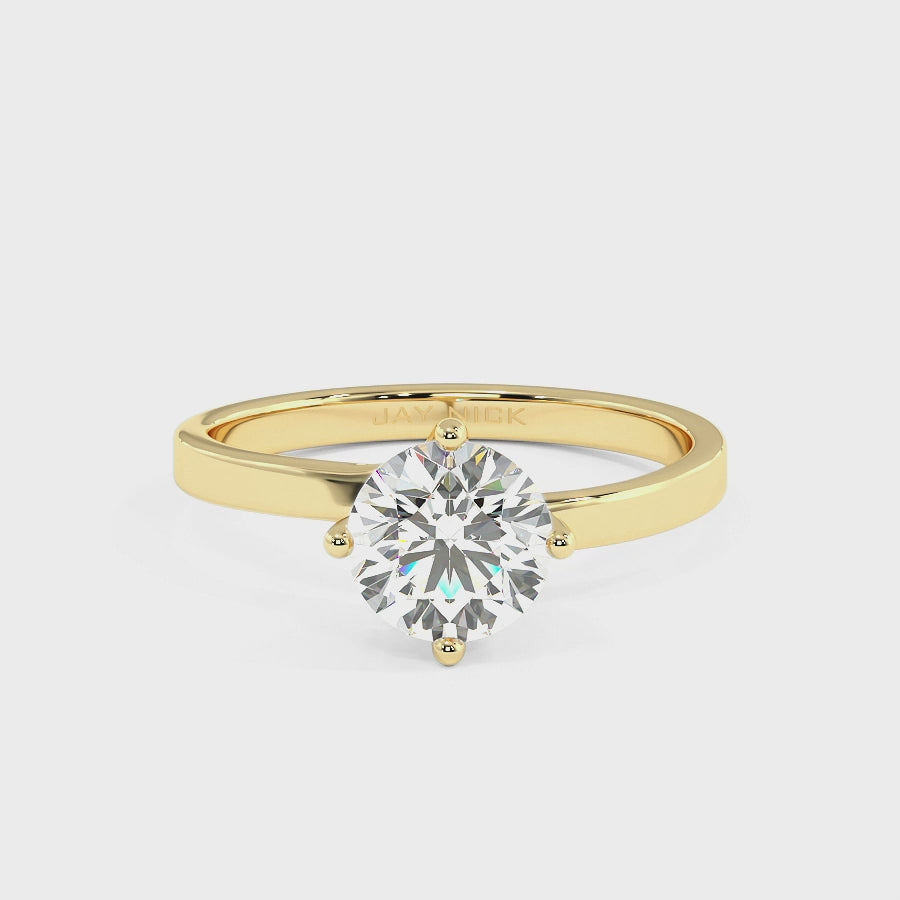 Twist Solitaire Ring