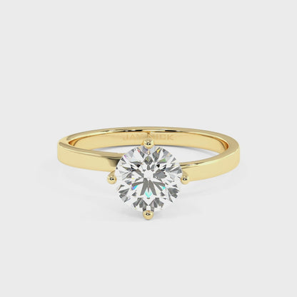 Twist Solitaire Ring