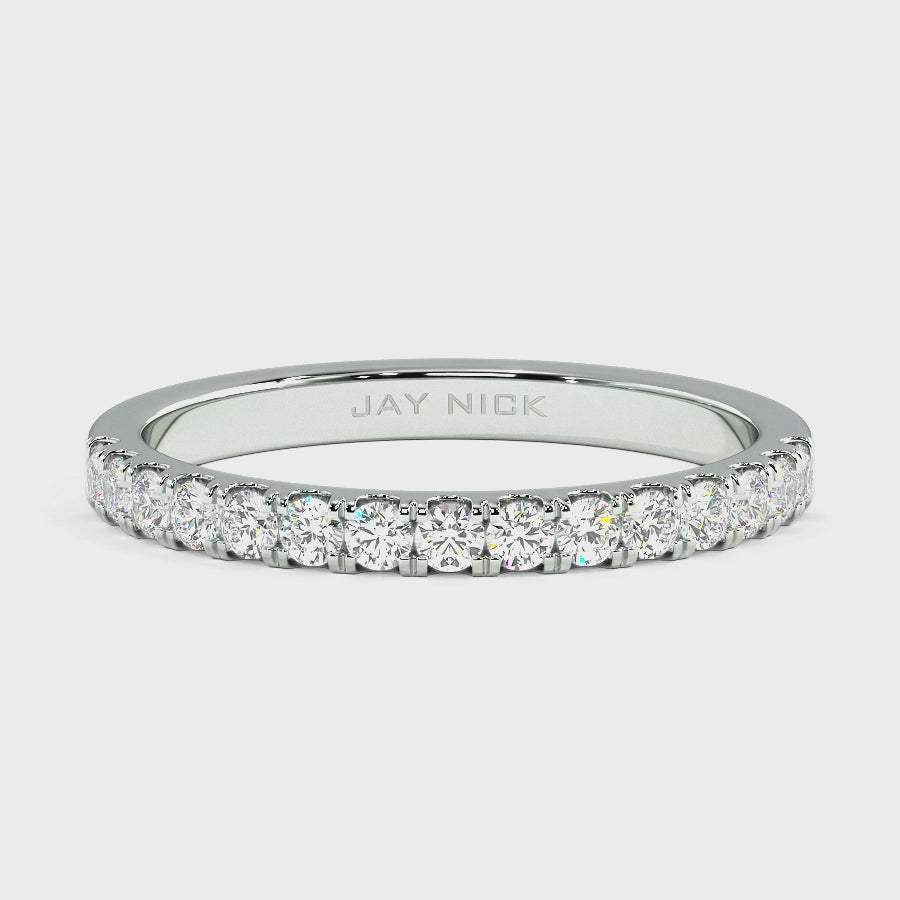 Micro Set Half Eternity Ring