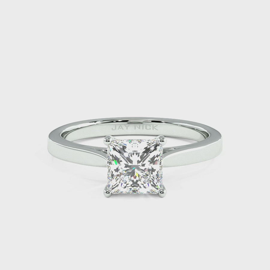 Princess Cut Solitaire Ring