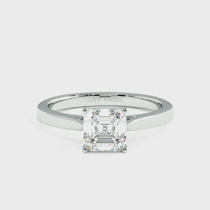 Asscher Cut Solitaire Ring