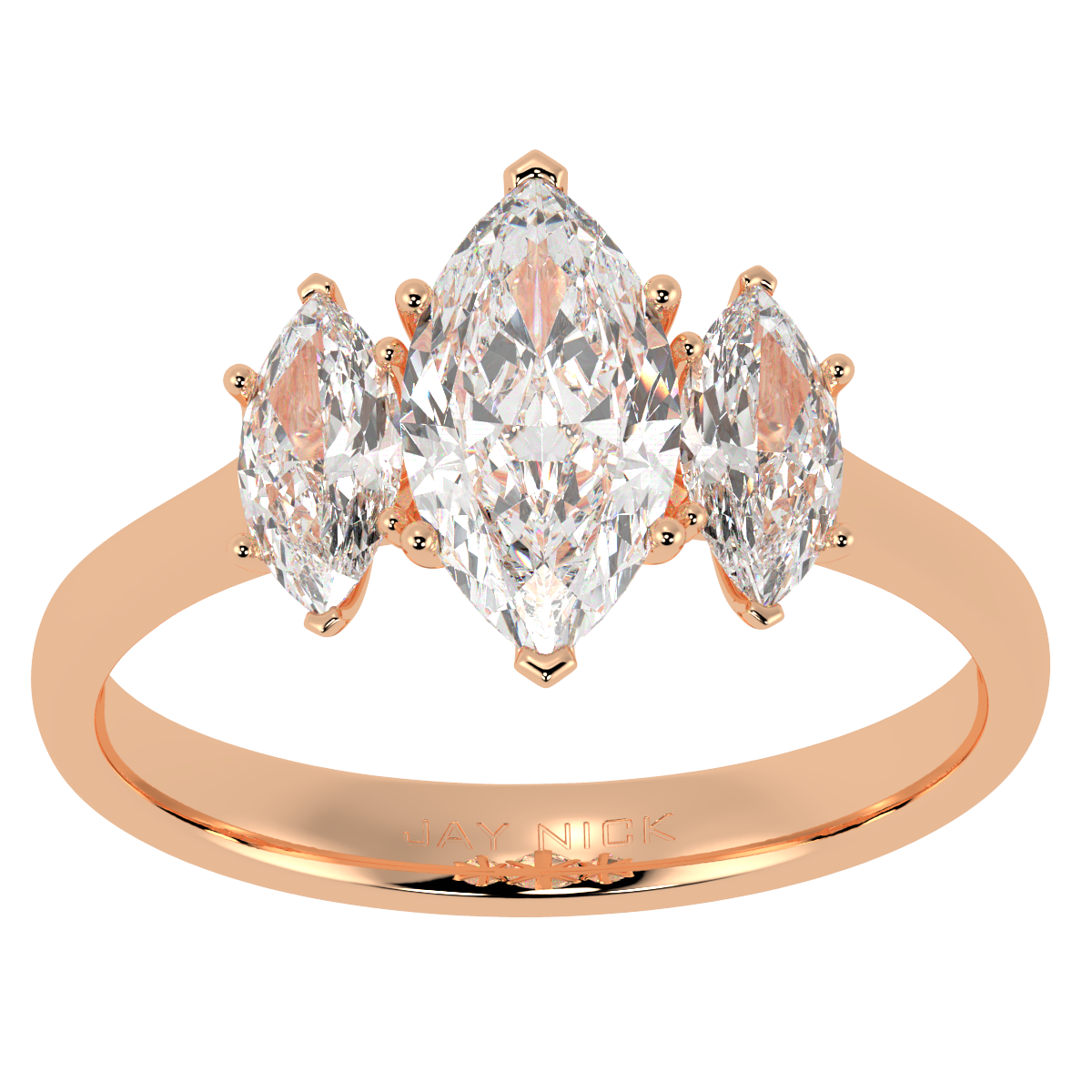 Marquise Cut Trilogy Ring