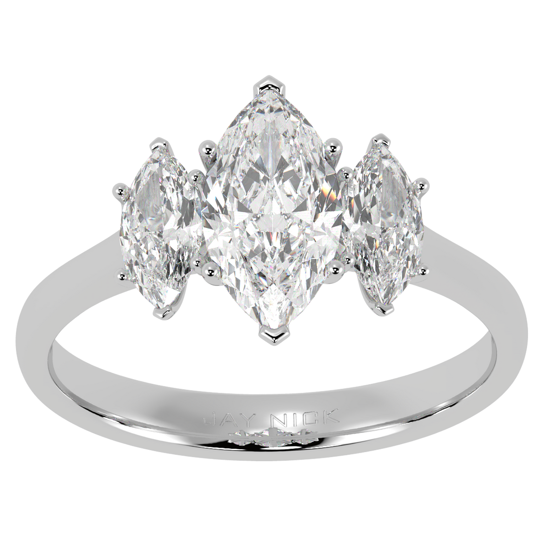 Marquise Cut Trilogy Ring