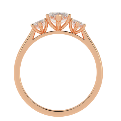 Marquise Cut Trilogy Ring