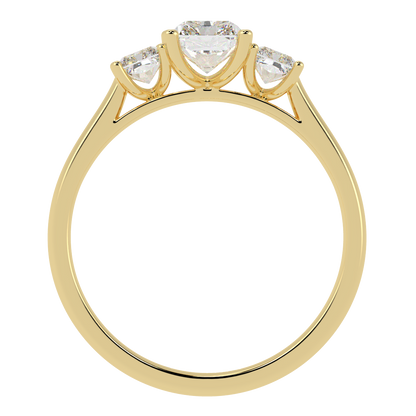 Radiant Cut Trilogy Ring